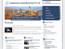 Tablet Screenshot of karridaleconstruction.com.au